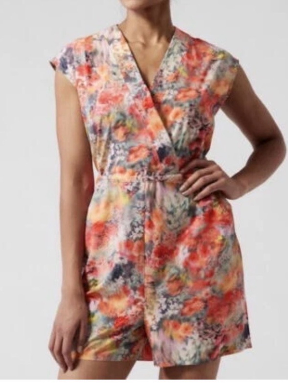 Athleta Marlow romper Size Small renewed bloom pink